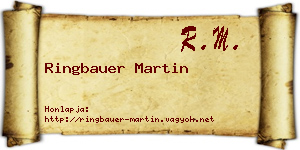 Ringbauer Martin névjegykártya
